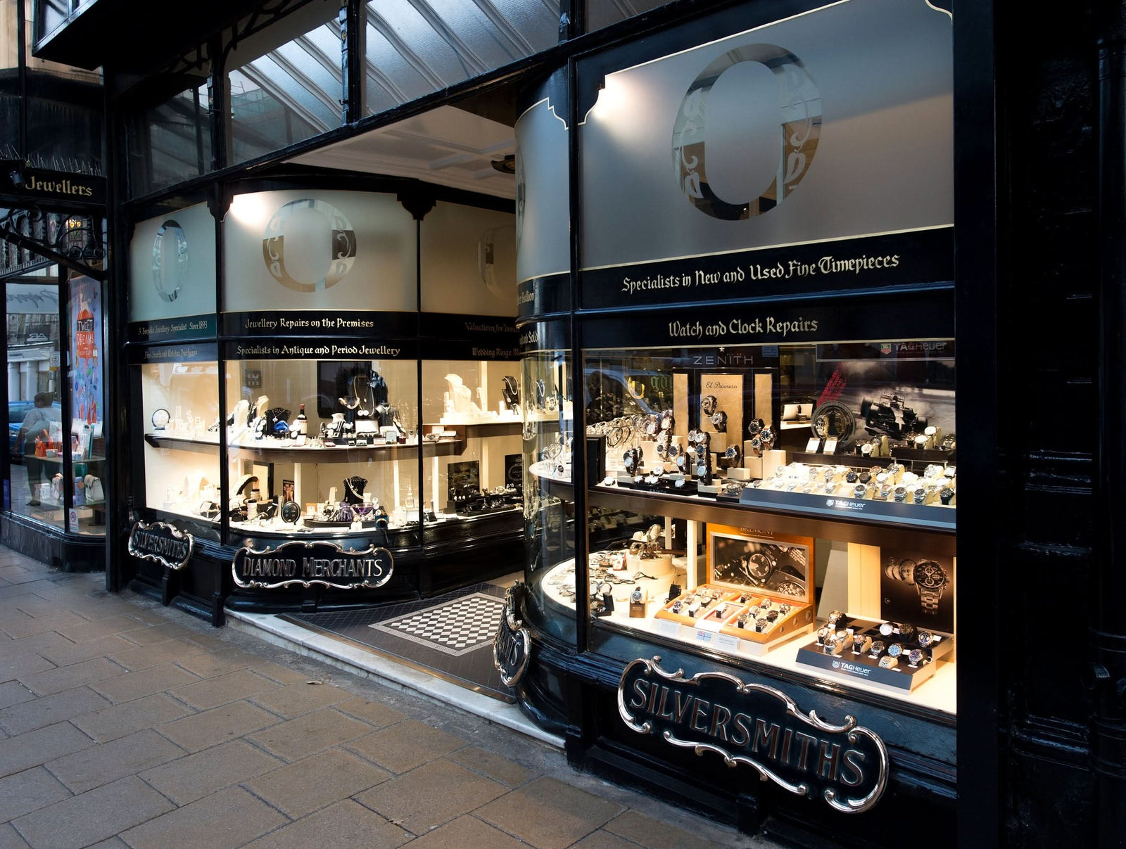 Original Edwardian cabinets , ground-floor showroom , James Street, since 1910.